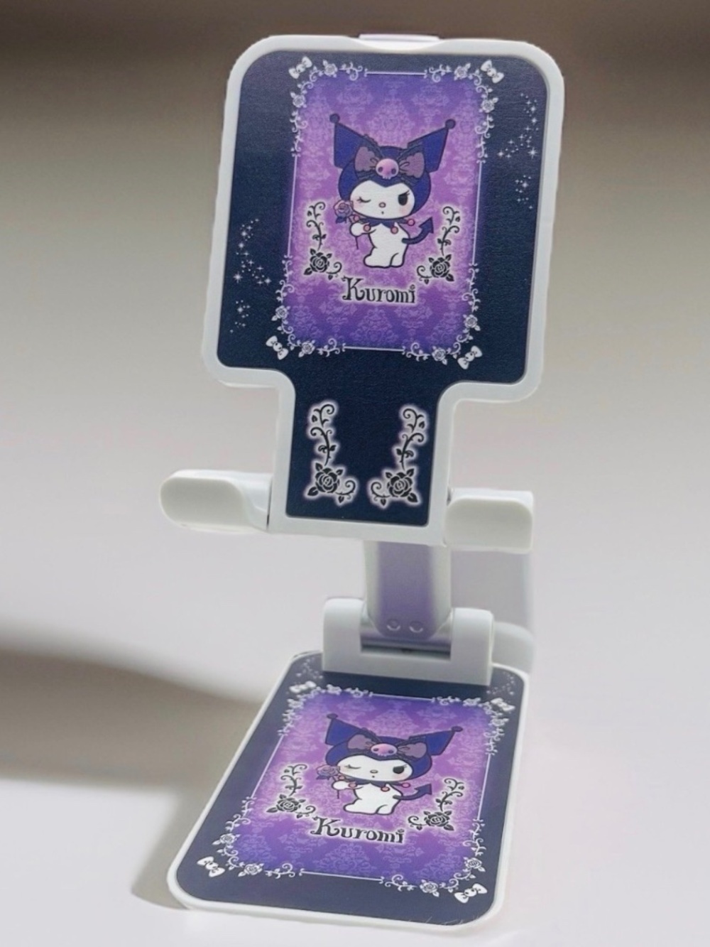 Kuromi Adjustable Phone Stand Holder Cute Purple Sanrio Desk Stand
